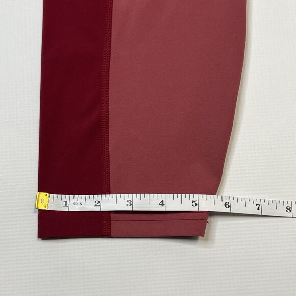 ATHLETA Transcend Color Block 7/8 Tight Leggings Womens Size 2X Berry Rose - Picture 4 of 11